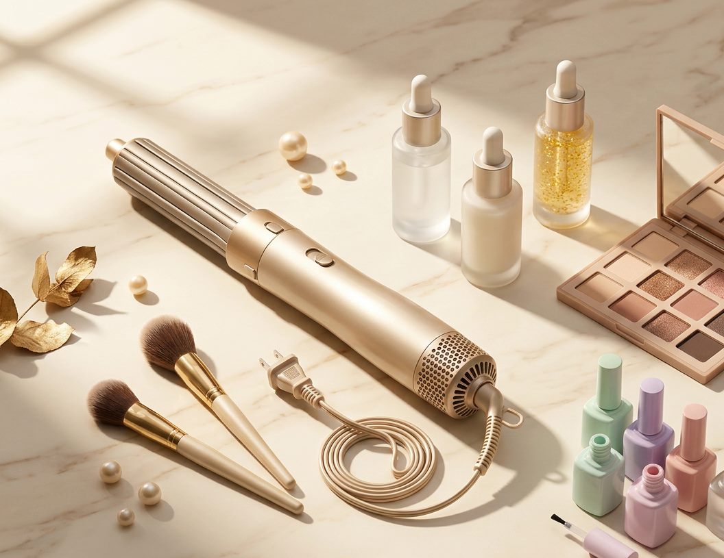 Eva International wholesale beauty products: hair care, skincare, makeup and nail products display